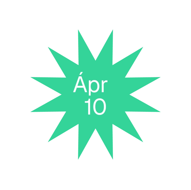 Világos zöld csillag ápr 10